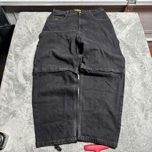Pangea Wide Leg Mens Size 36 Zip Jeans Shorts Skater Streetwear‎ Rare Baggy Y2K